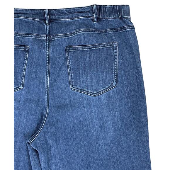J. Jill Smooth Fit Full Leg Jeans Blue Denim Size 18 Casual Wardrobe Basics - Picture 9 of 12